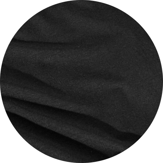 Close up photo of black viscose fabric