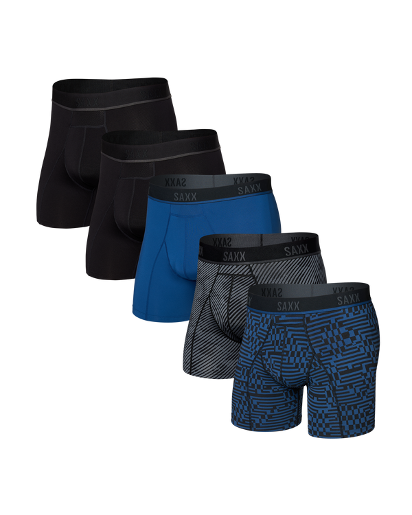 Front of Kinetic Boxer Brief 5-Pack in Assorted Prints