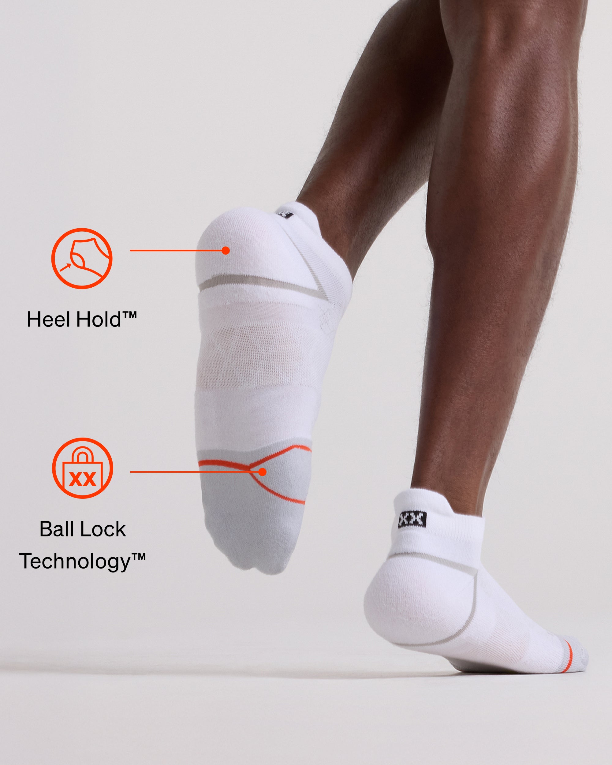 SAXX Underwear Foot Hold Mid-Weight Low Show sock technology graphic