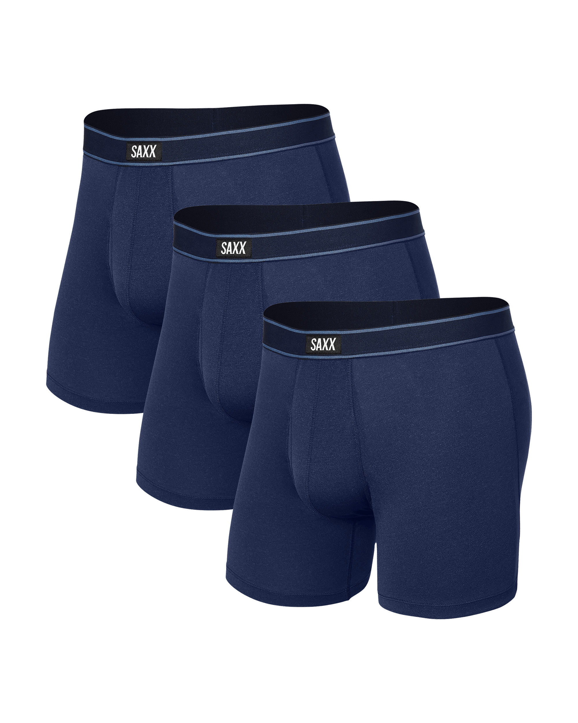 Front of Daytripper Boxer Brief Fly 3Pack in Navy Heather