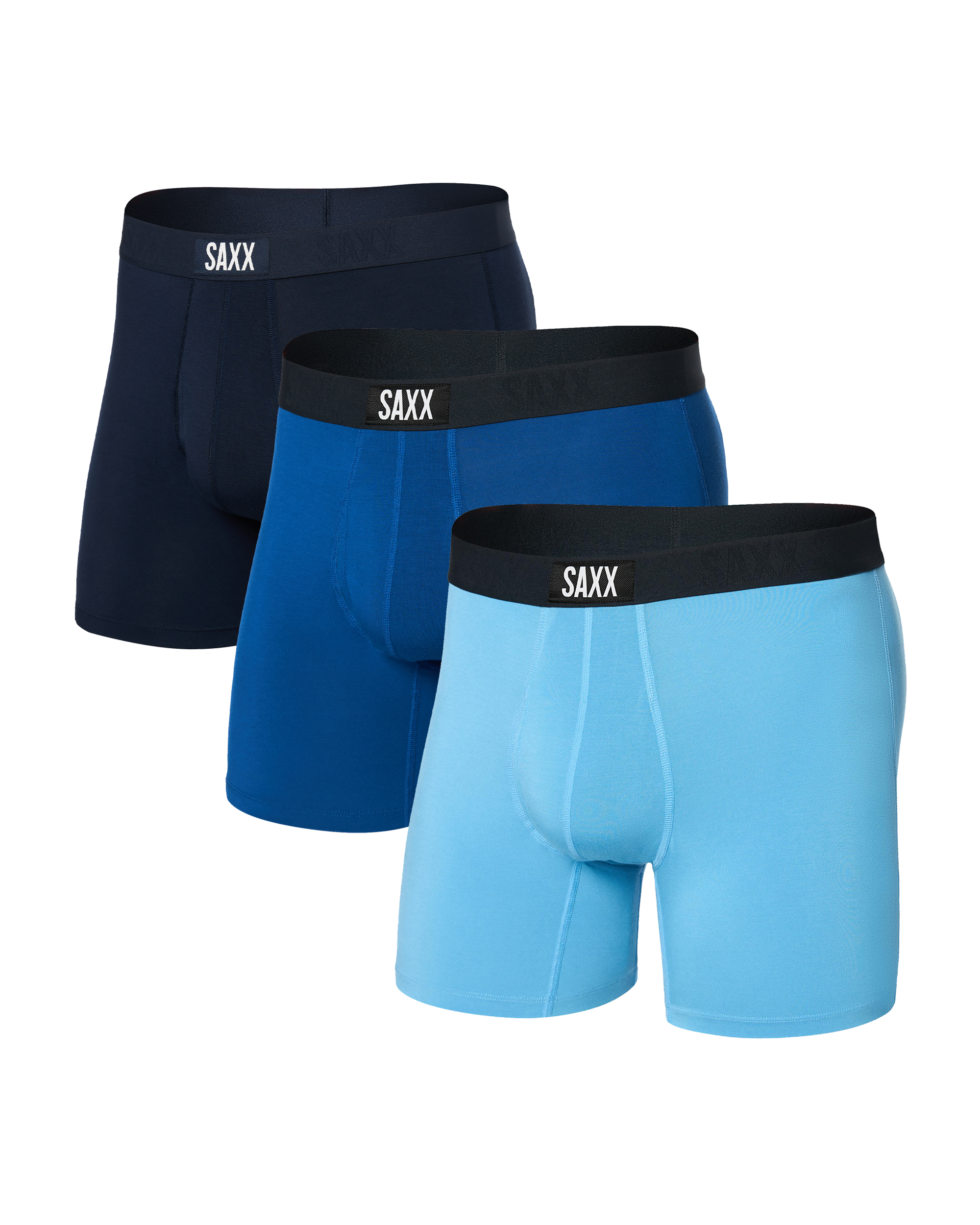 Ultra Super Soft Boxer Brief (3 Pack) in Navy/City Blue/Heritage