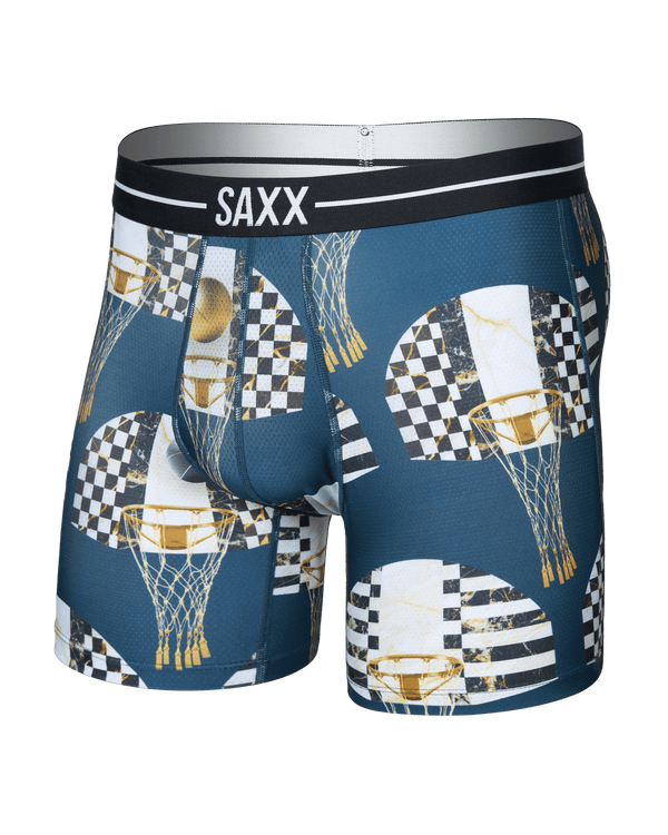 Front of Volt Breathable Mesh Boxer Brief in Off The Chain-Rich Teal