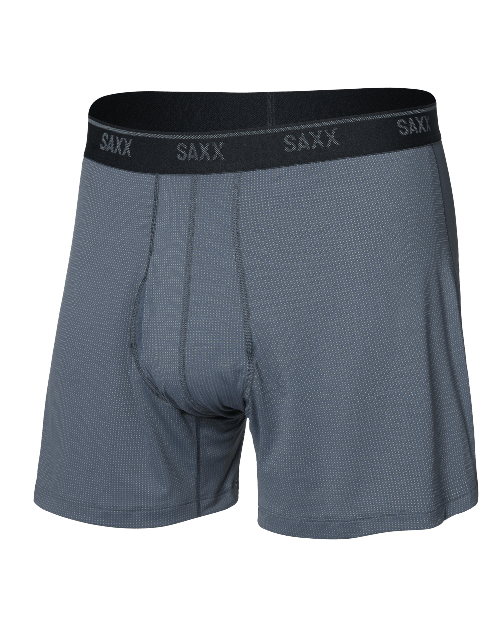 Front of Quest Quick-Dry Mesh Boxer Short Fly in Turbulence