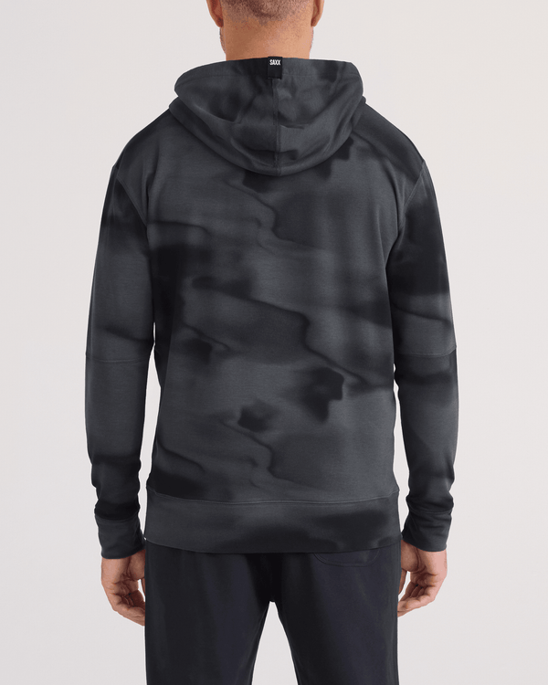 Back - Model wearing 3Six Five Hoodie in Vapor