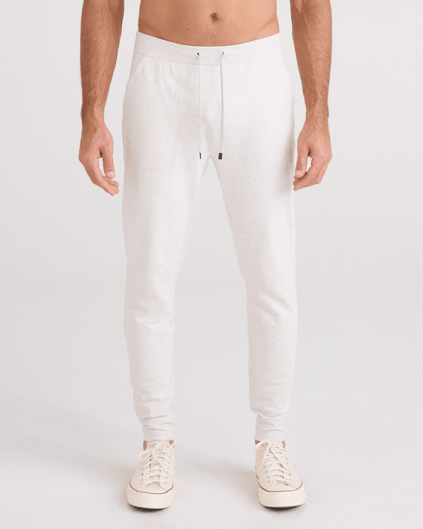 Front - Model wearing 3Six Five Pant in Steel Heather