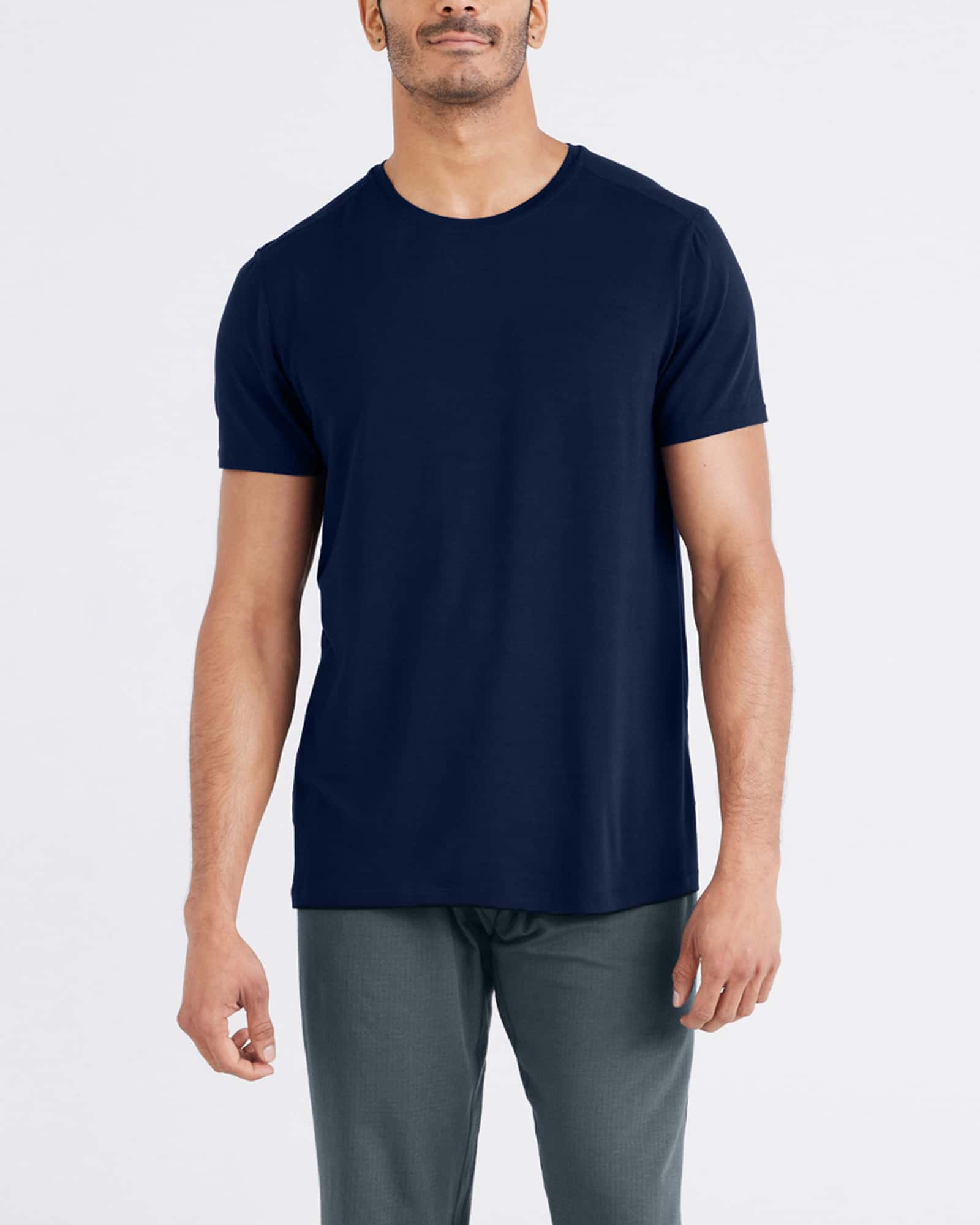 Front - Model wearing Snooze Short Sleeve Tee in Maritime