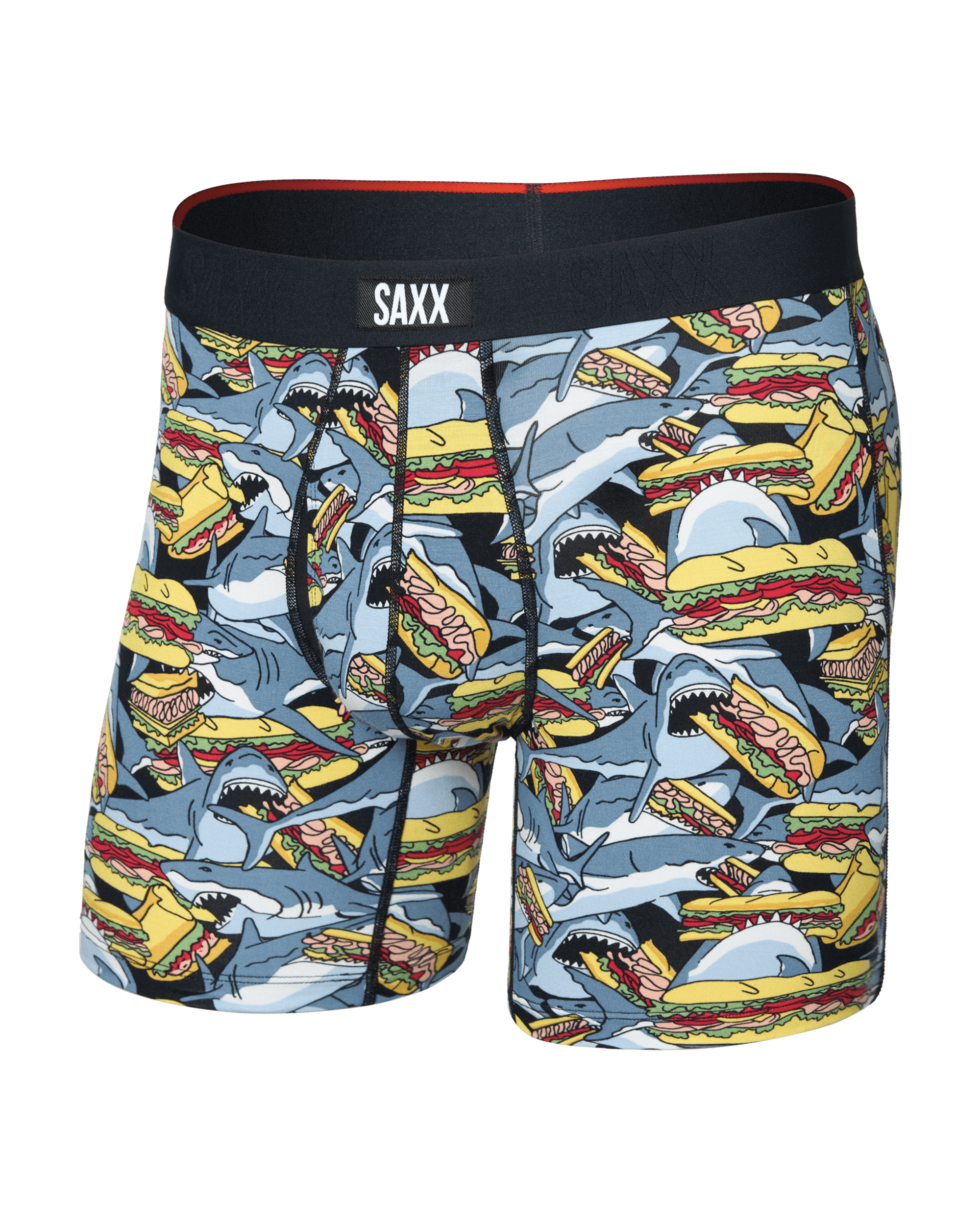 Front of Vibe Xtra Soft Comfort Boxer Brief Fly in Shark Sub-Grey