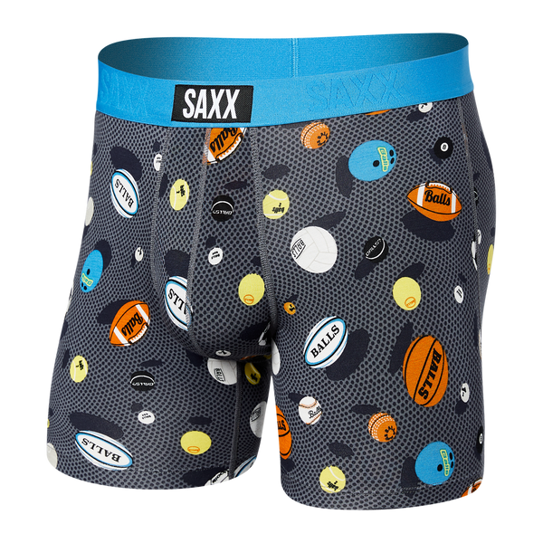Men's quick-drying SAXX VIBE Boxer Briefs - multicolored stripes