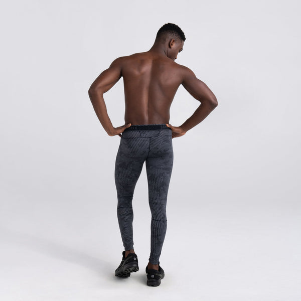 Gymshark Mens S Element Baselayer Leggings Gray Camo Print Workout