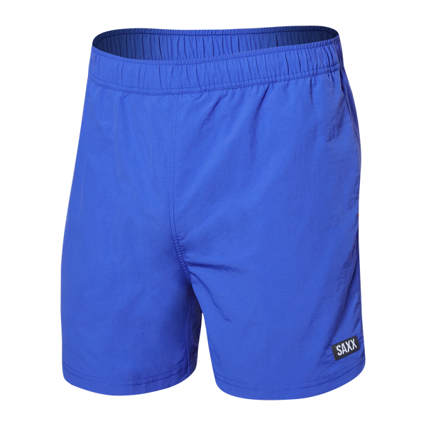Front of Go Coastal 2N1 Swim Volley Short 5" in Sport Blue