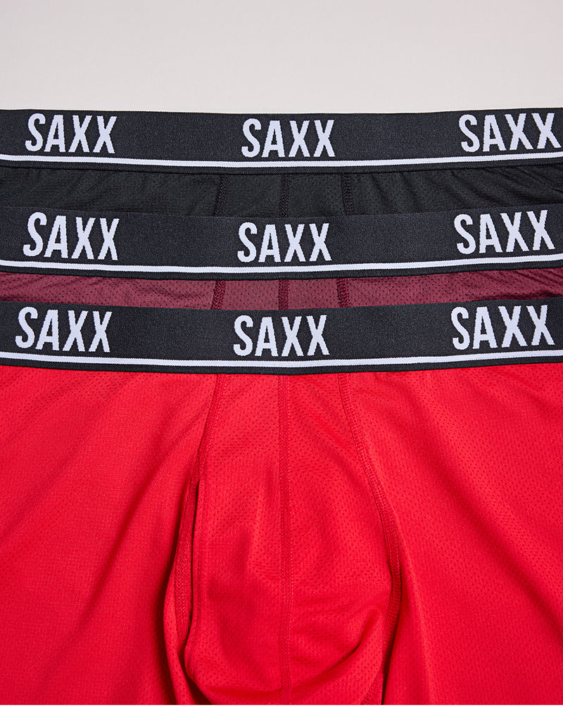SAXX Underwear Essential Mesh Boxer Brief 3 Pack