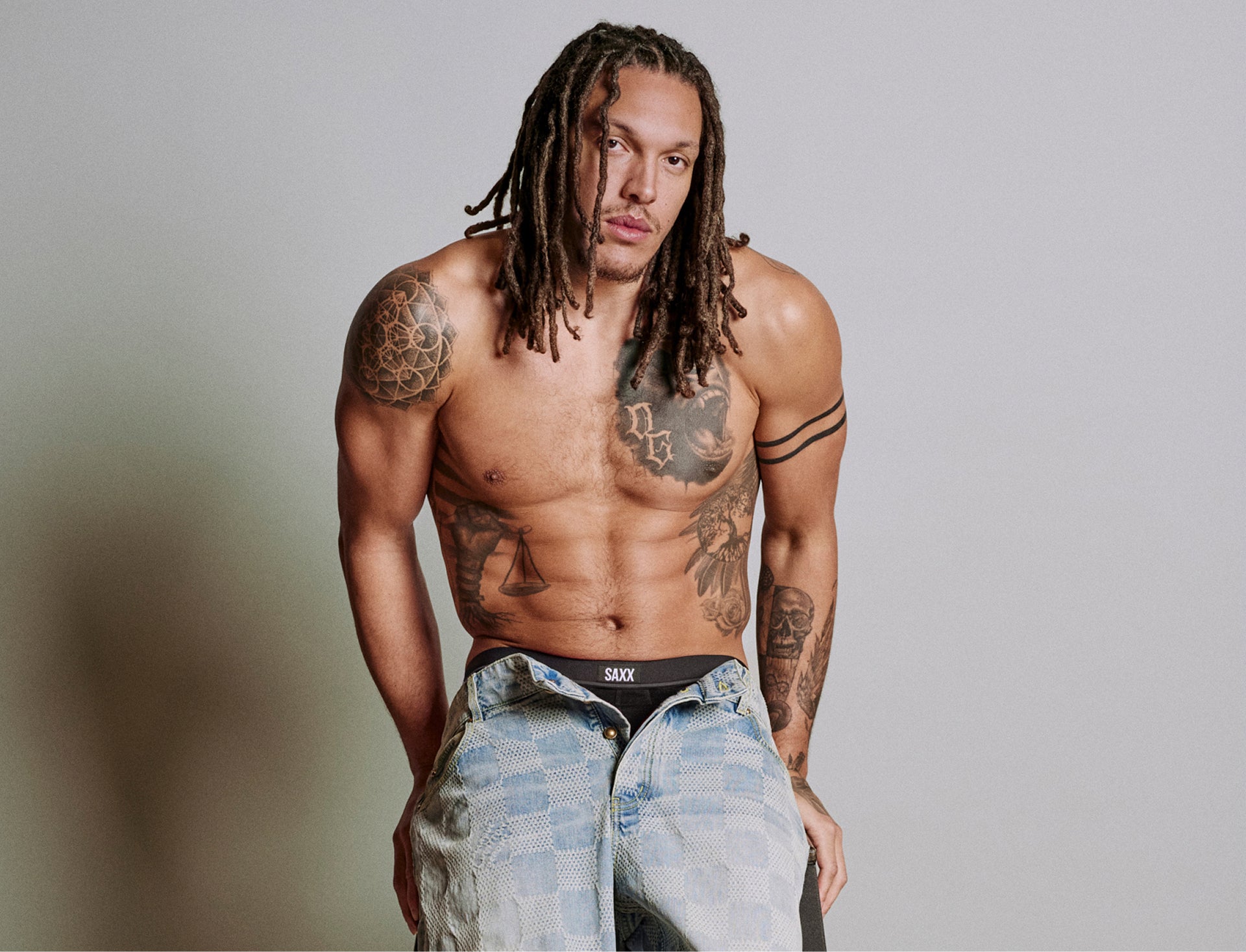 Pro Basketball player and SAXX Gamechanger Aaron Gordon in Essential Cotton Boxer Brief
