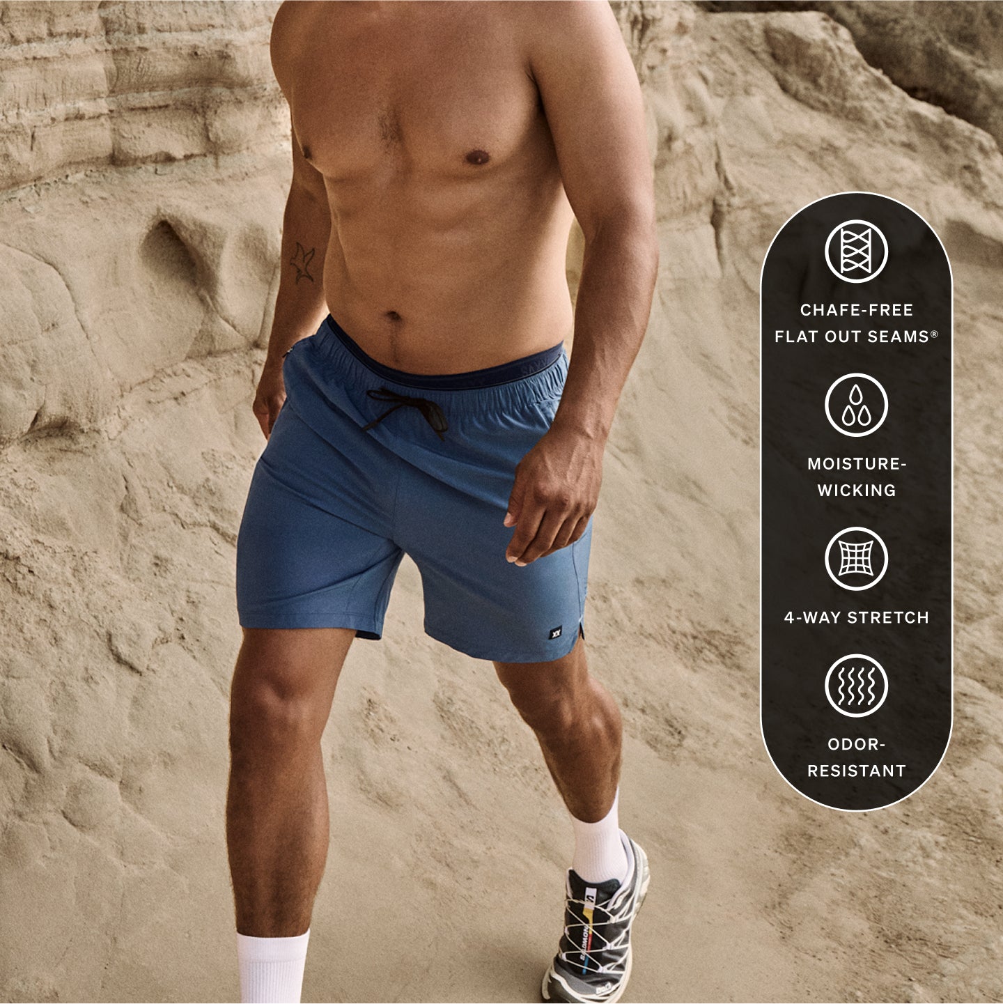 Harbormaster 2N1 Hybrid Swim Short - Check Please-Maritime | SAXX