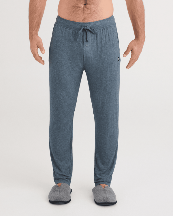 Front - Model wearing Snooze Cabin Luxe Pants in Folkstone Heather