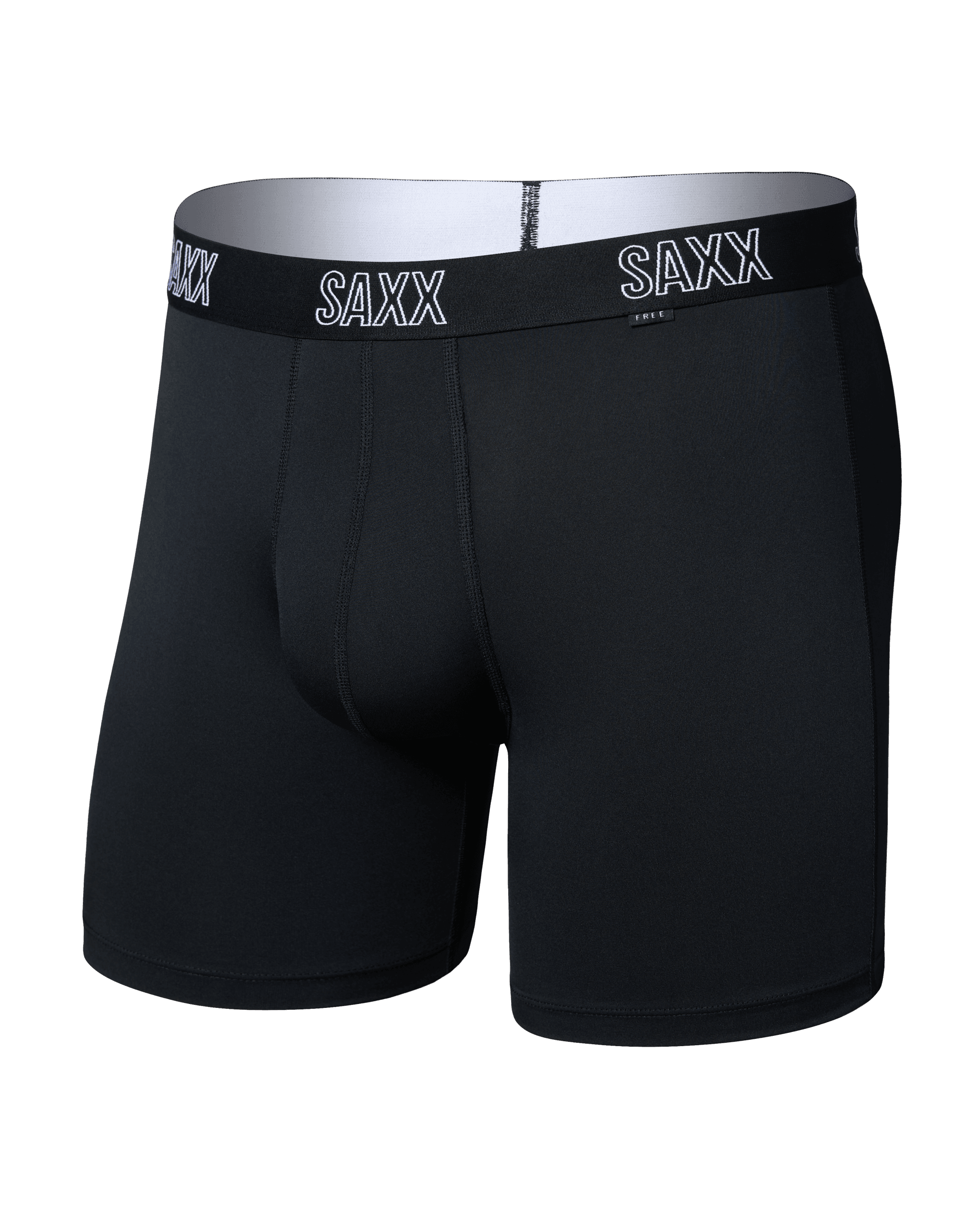 Front of DropTemp All Day Cooling Boxer Brief in Black