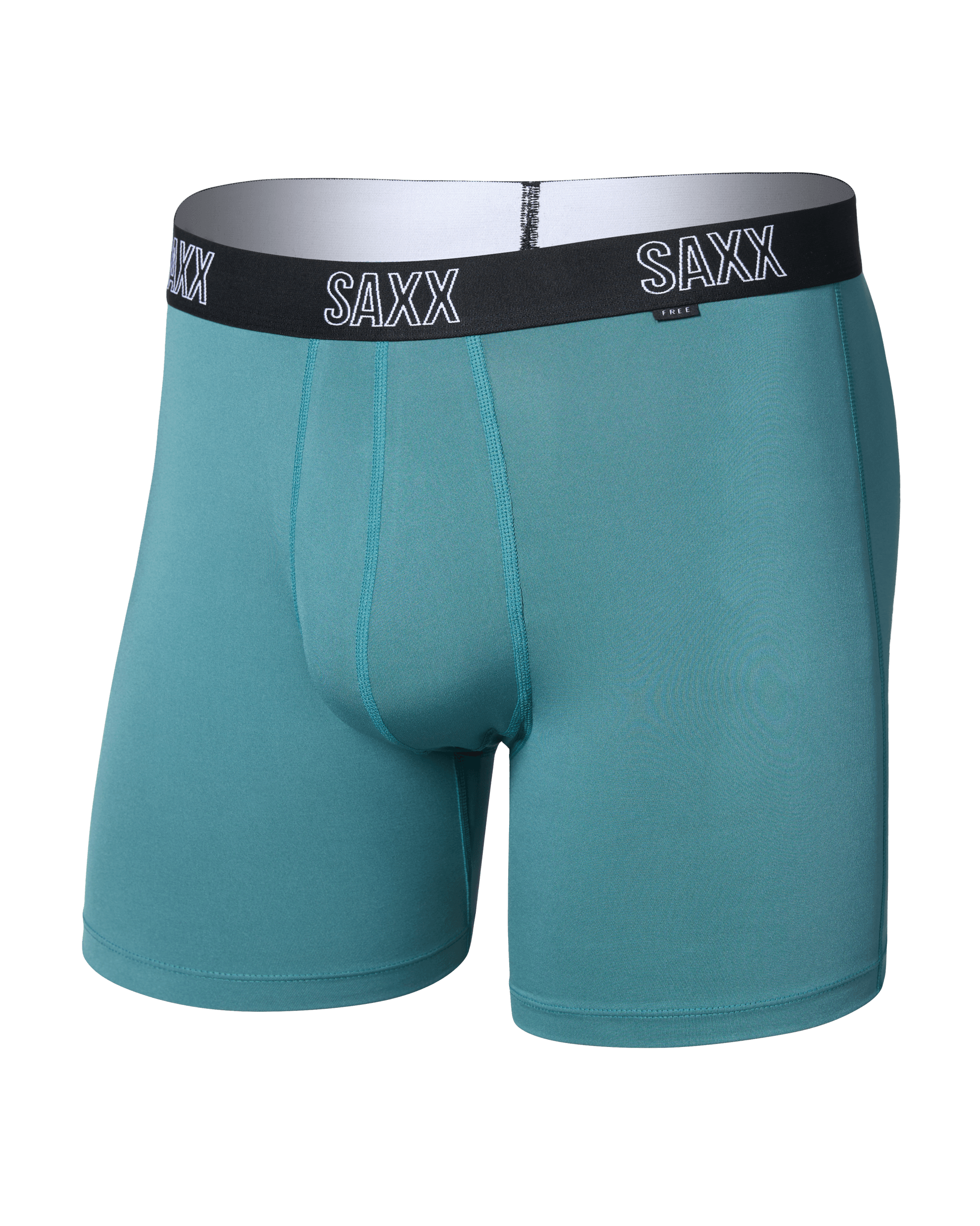 Front of DropTemp All Day Cooling Boxer Brief in Seascape