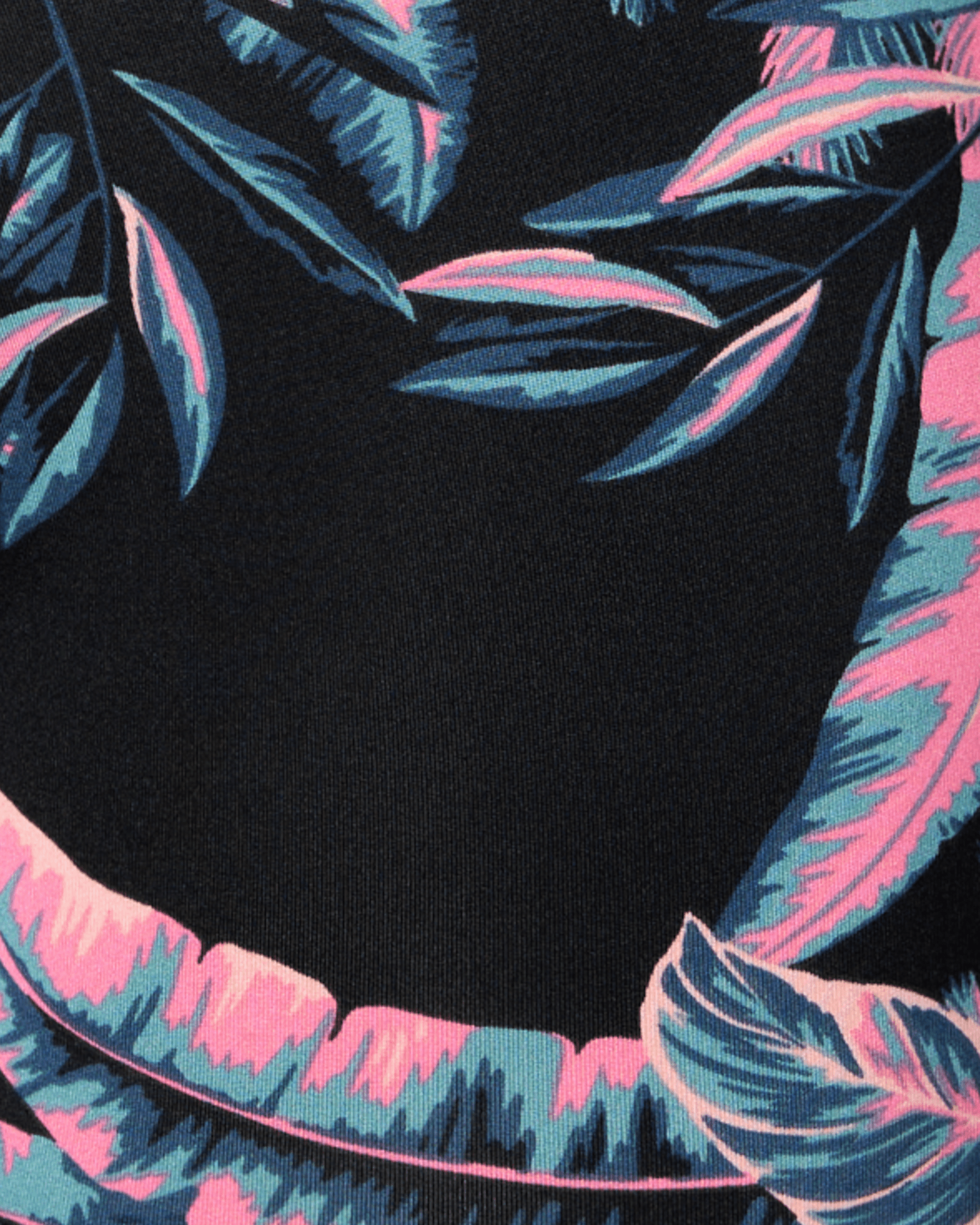 Swatch of Tropical Jungle-Black