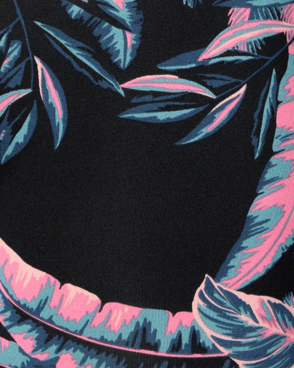 Swatch of Tropical Jungle-Black