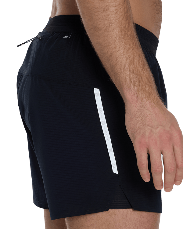 Technical Feature of Race Pace 2N1 Run Short 5" in Black