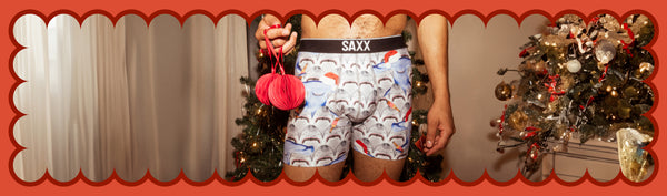 SALE - XMAS GIFT - Mens Christmas Diamond Printed Boxer Shorts with De