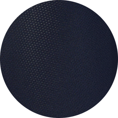 Close up photo of dark blue mesh fabric
