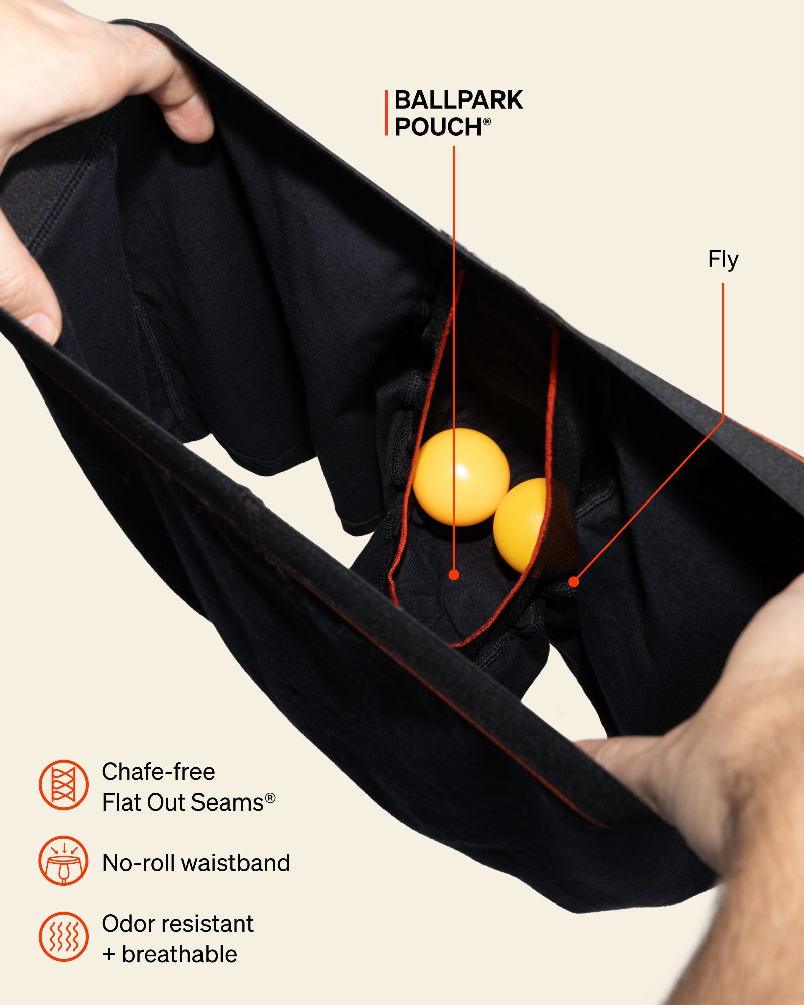 SAXX Underwear BallPark Pouch technology graphic