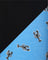 Blue fabric with black lobster pattern and black border