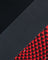 Close-up of black and red patterned fabric