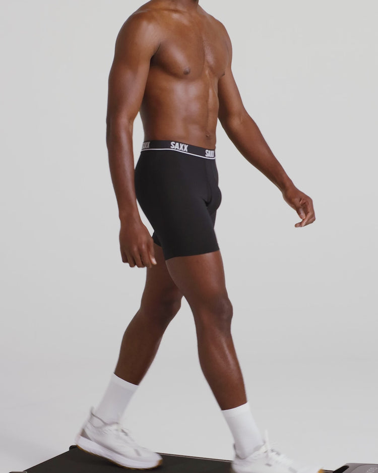 Video of Essential Performance Mesh Boxer Brief in Black