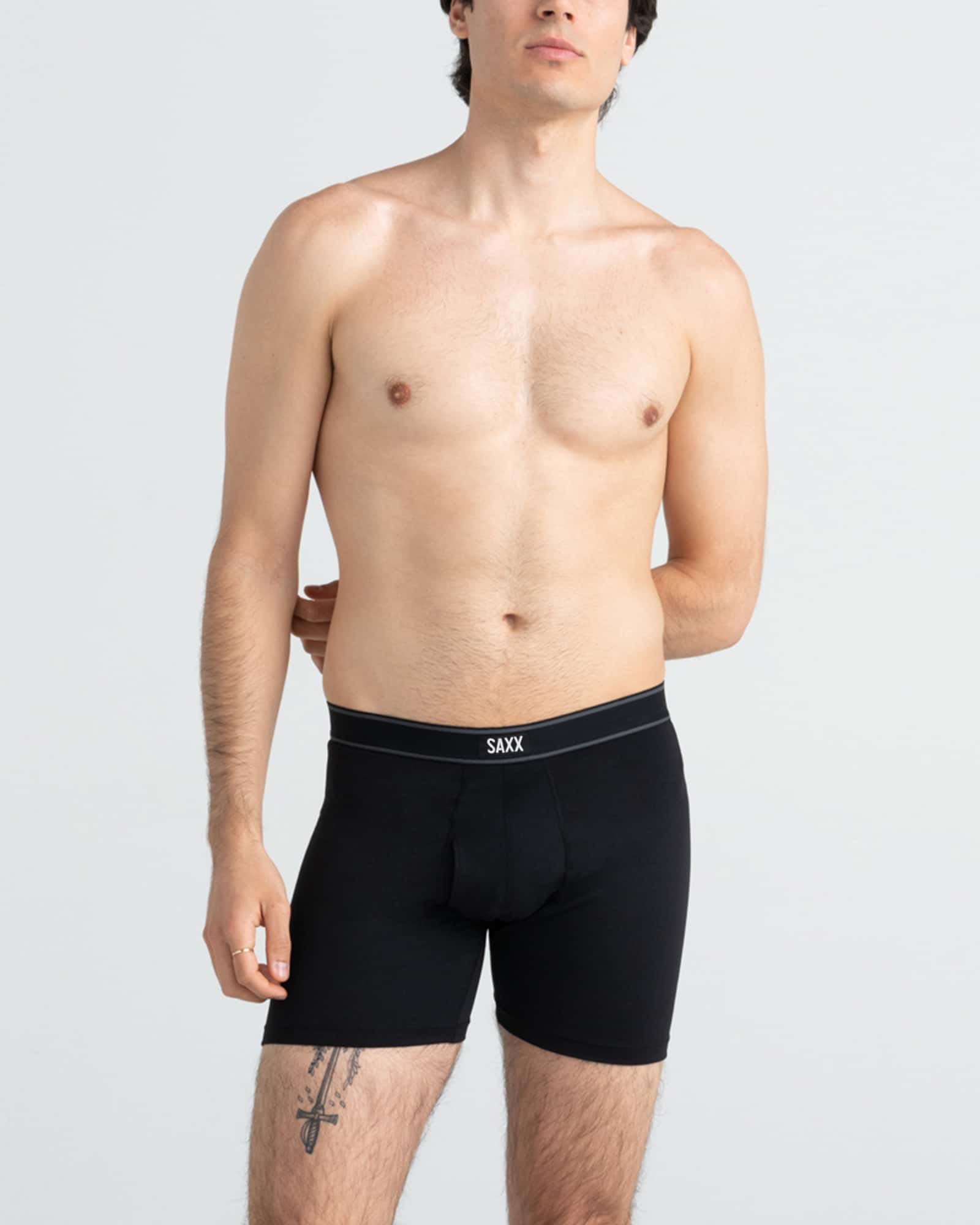Daytripper Comfort Stretch Boxer Brief - Black/Navy | SAXX Underwear