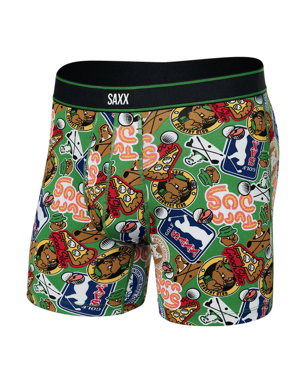 Front of Daytripper Boxer Brief in Gopher It- Outfield Green