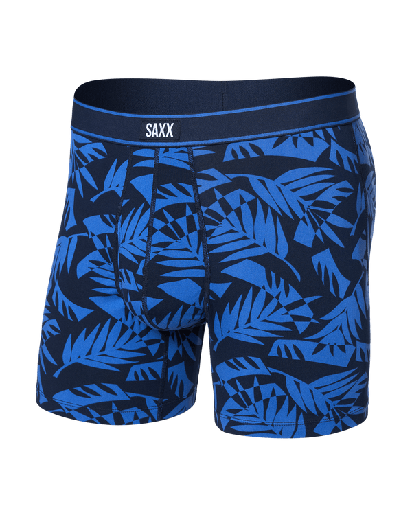 Front of Daytripper Boxer Brief Fly in Palm Frond-Maritime