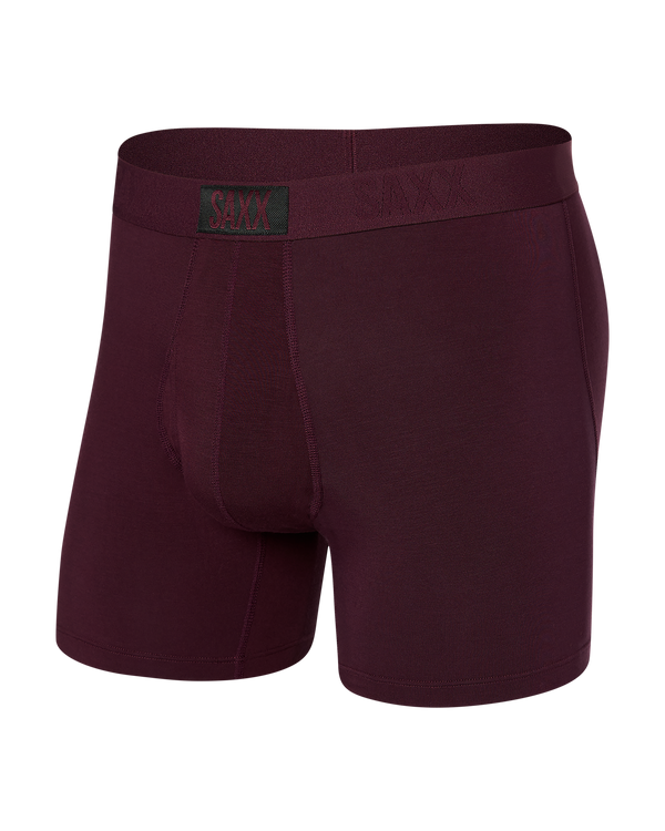 Front of Ultra Super Soft Boxer Brief in Burnt Plum