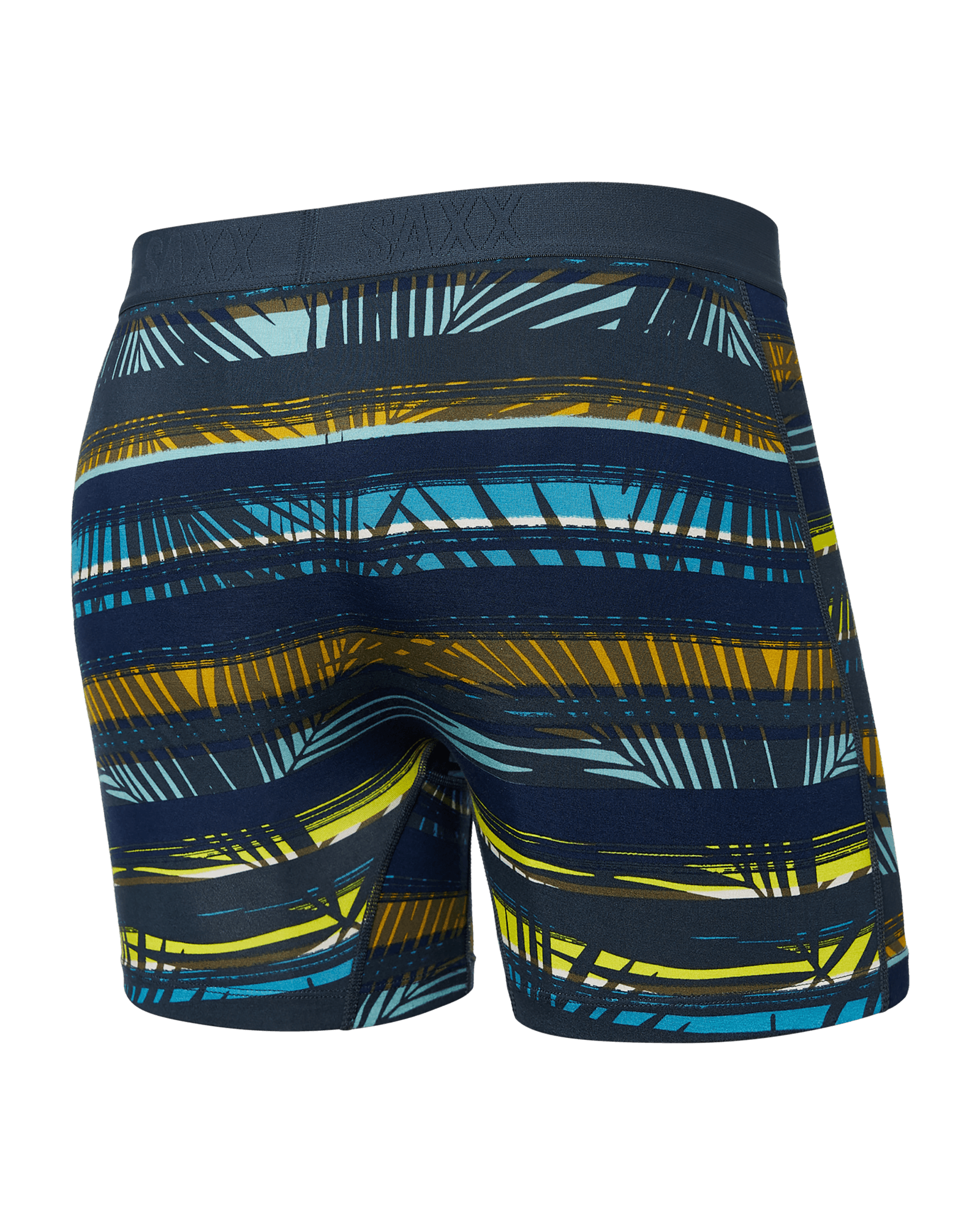 Back of Ultra Super Soft Boxer Brief in Shade Stripe-Blue Multi