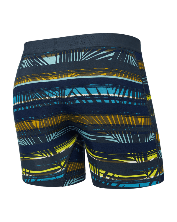 Back of Ultra Super Soft Boxer Brief in Shade Stripe-Blue Multi