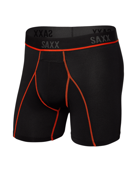 Kinetic Light-Compression Mesh Boxer Brief – Black