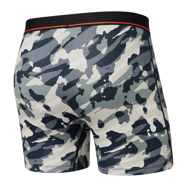 Back of Non-Stop Stretch Cotton Boxer Brief in Pop Grunge Camo- Graphite
