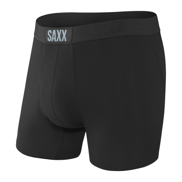 Front of Vibe Boxer Brief in Black/Black