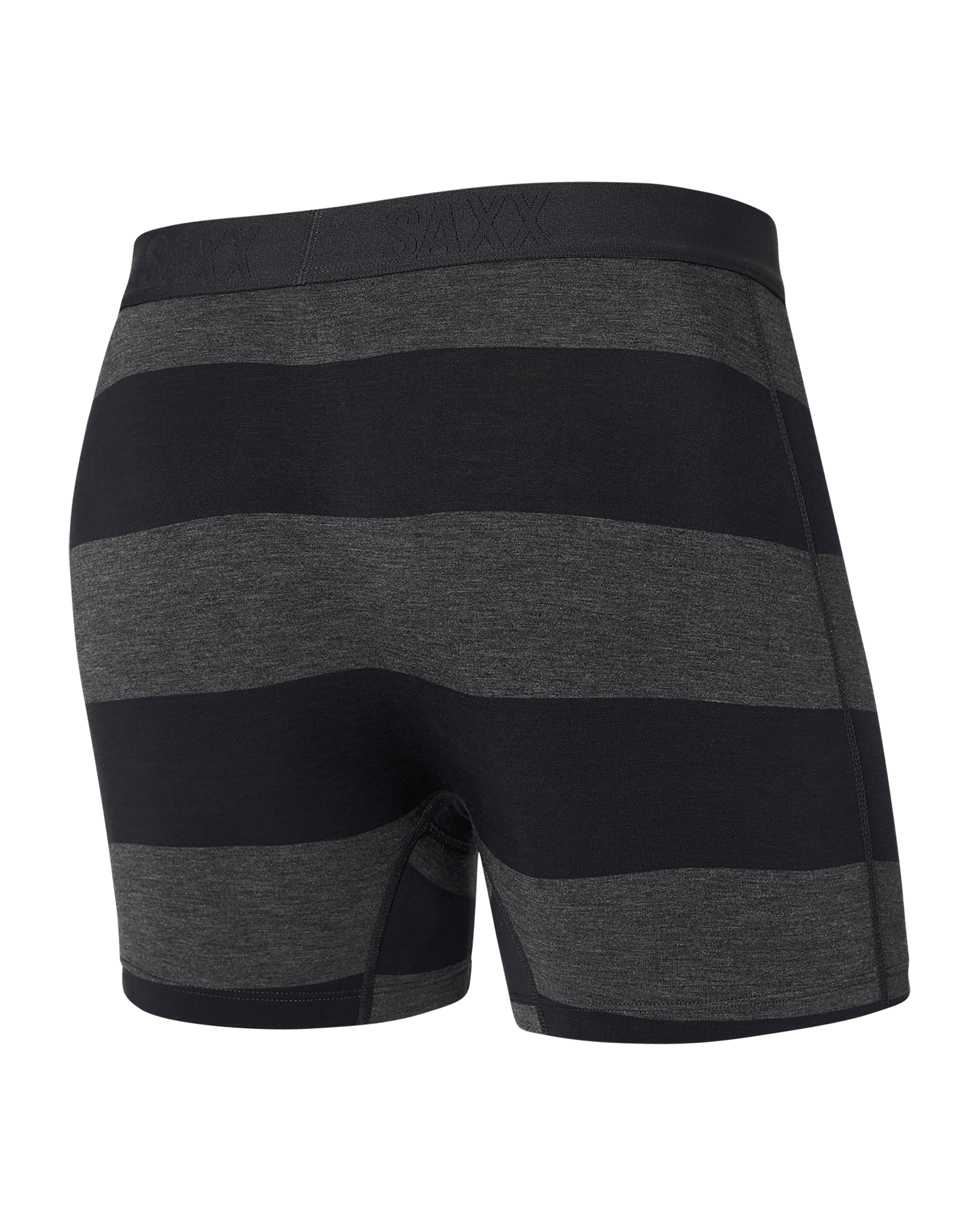 Back of Vibe Super Soft Boxer Brief in Graphite Ombre Rugby