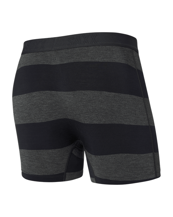 Back of Vibe Super Soft Boxer Brief in Graphite Ombre Rugby