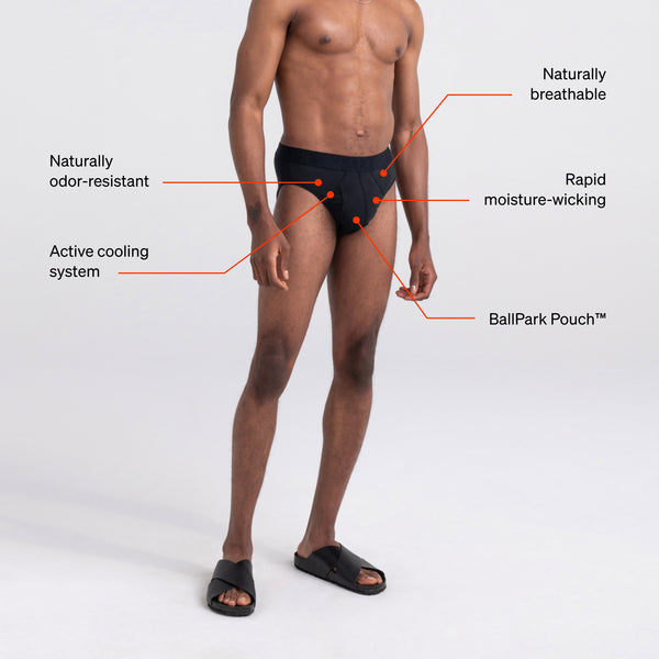 DropTemp Cooling Cotton Brief technology graphic