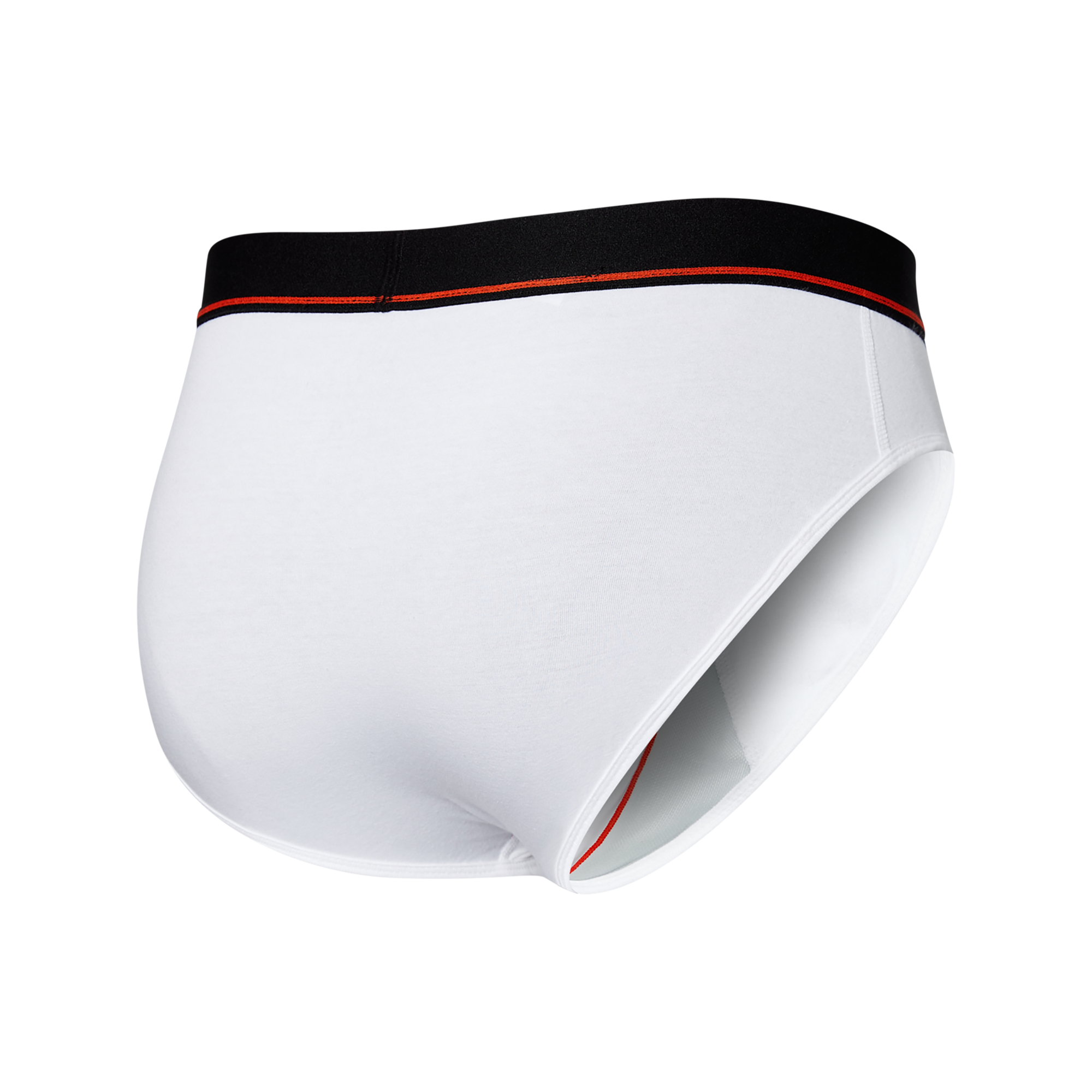 Back of Non-Stop Stretch Cotton Brief in White