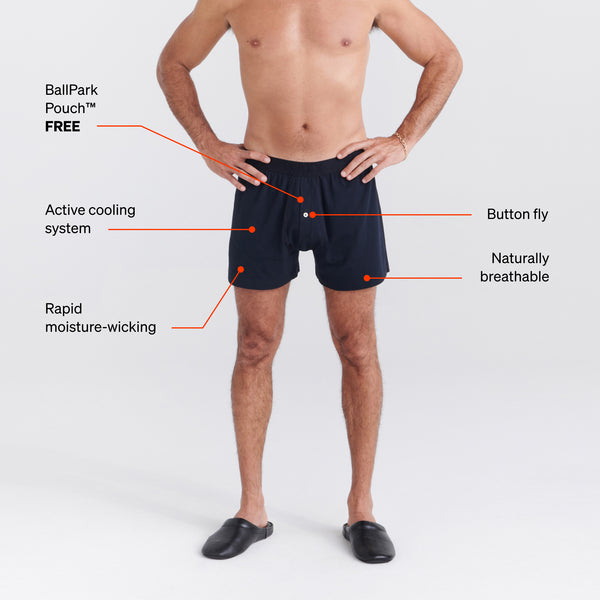 DropTemp Cooling Loose Boxer Brief technology graphic