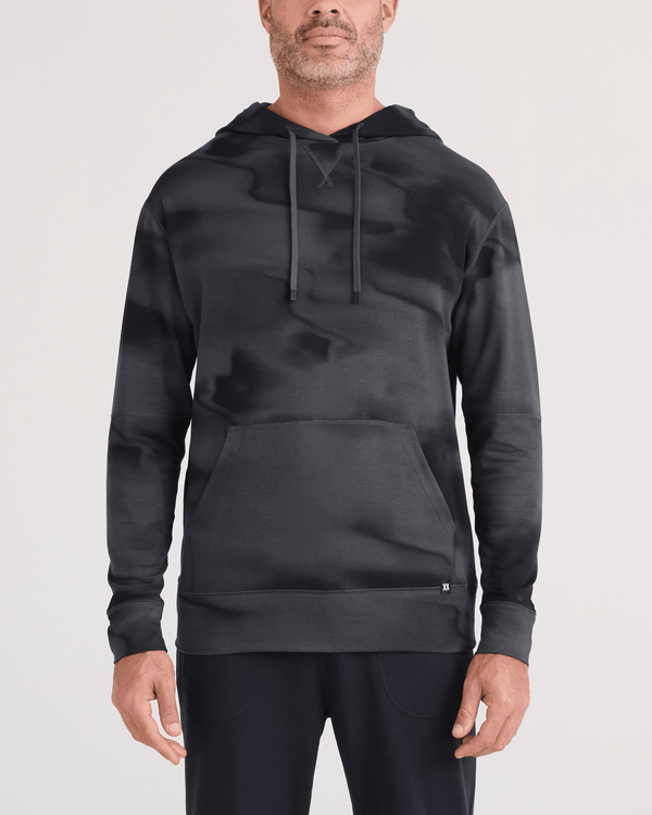 Front - Model wearing  3Six Five Hoodie in Vapor