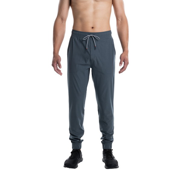 Front - Model wearing Go To Town Pant in Turbulence