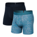 Front of DropTemp Cooling Cotton 2-Pack Boxer Brief in Jungle Haze/Dark Ink