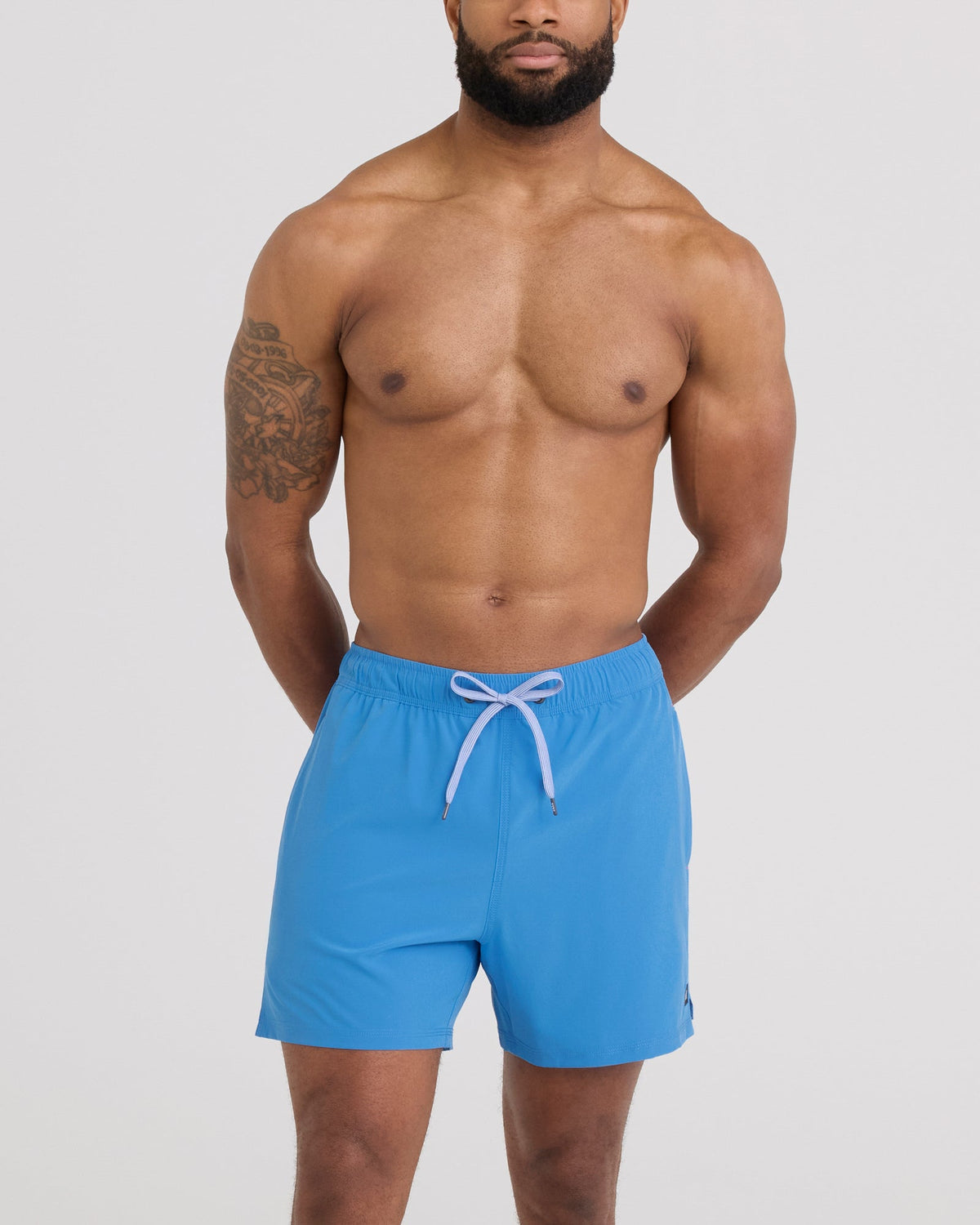 Front - Model wearing Oh Buoy 2N1 Volley 5" in Regatta