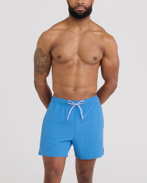 Front - Model wearing Oh Buoy 2N1 Volley 5" in Regatta