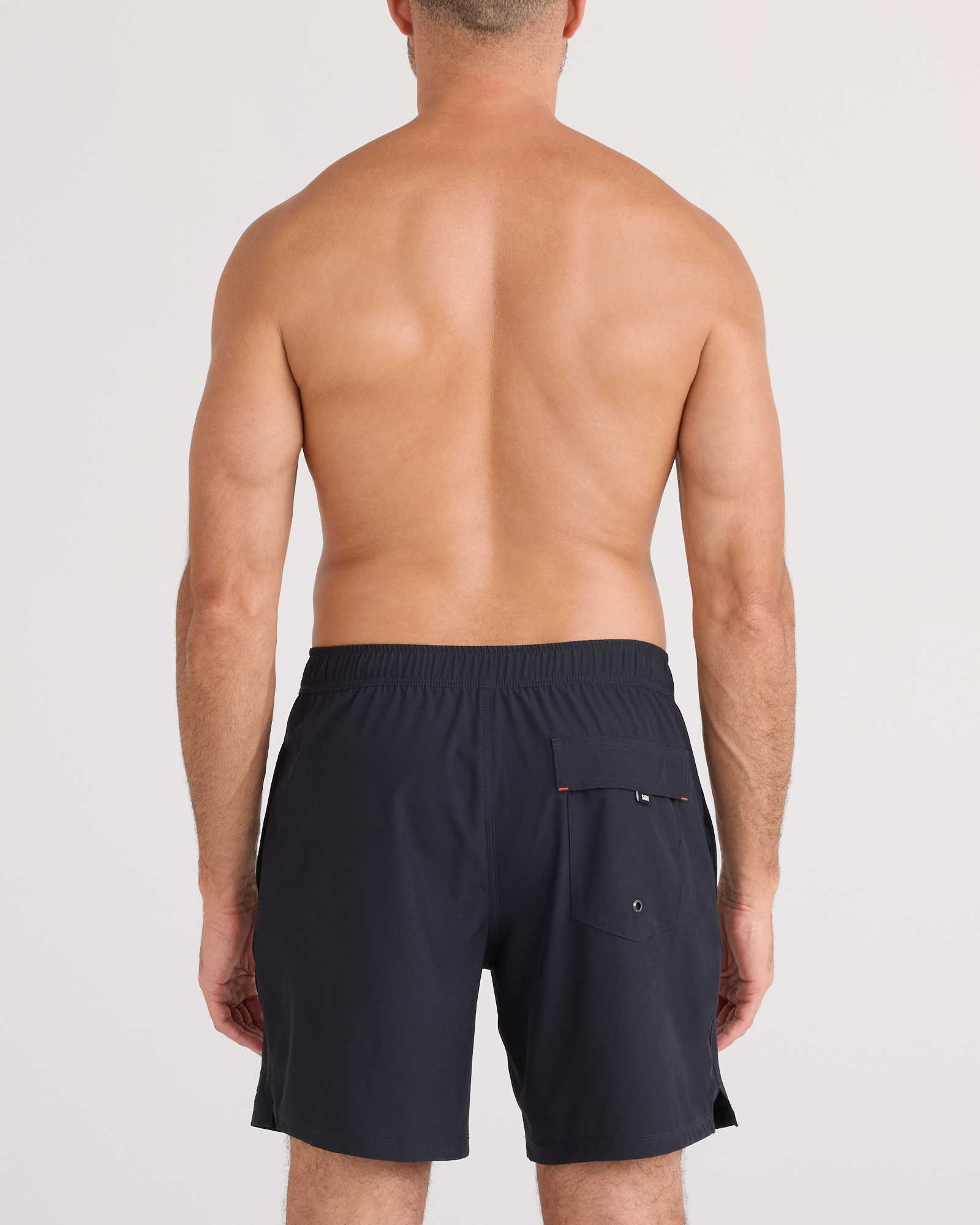 Back - Model wearing Oh Buoy 2N1 Volley 7" in Black