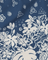 Navy blue fabric with white floral pattern